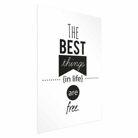 Poster - The Best Things in Life Are Free
