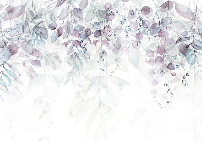 Carta da Parati Tocco Natura Viola Collezione Casa