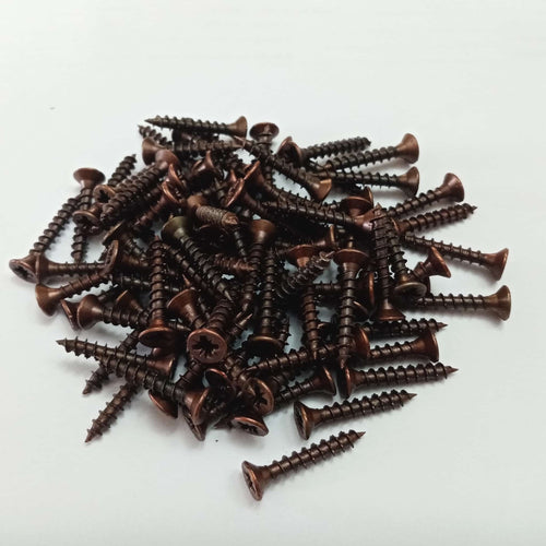 Vite 4,0x16mm - 100pz TPS testa conica bronzata per legno truciolare tutte filettate