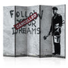 Paravento Dreams Cancelled (Banksy) II [Room Dividers]