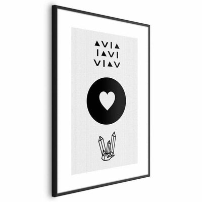 Poster - Heart and Crystals