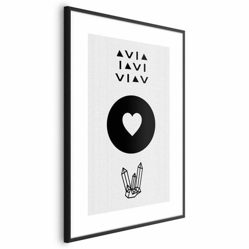 Poster - Heart and Crystals