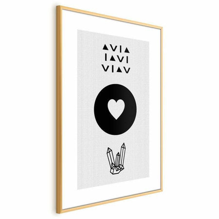 Poster - Heart and Crystals