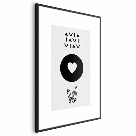 Poster - Heart and Crystals