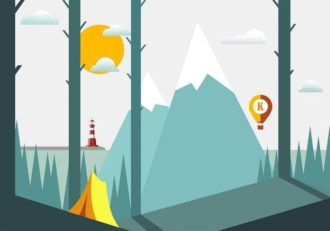 Fotomurale On the Camping