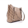 GUESS Borsa a Spalla Donna ECO ERICA Latte Logo