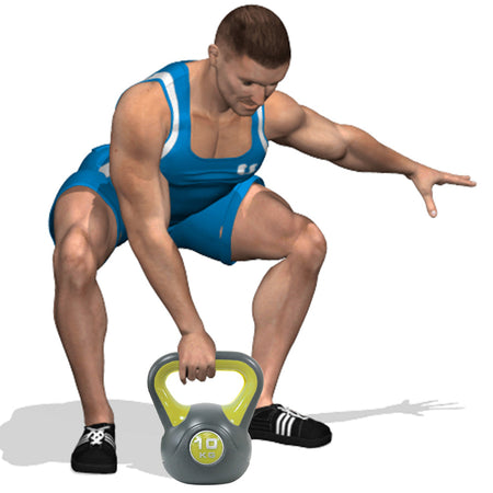 Kettlebell Esercizio Fisico Fitness Peso in Ghisa da 10 kg Impugnatura Ergonomica