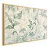 Poster - Watercolor Green-Beige Leaves