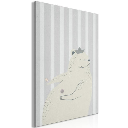 Quadro Teddy Bear Gourmand (1 Part) Vertical