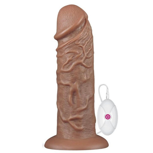 Dildo Realistico Marrone con Vibrazione KING XXL 26,6 cm
