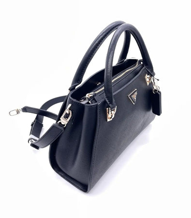 GUESS Borsa donna a mano e tracolla removibile NOELLE II Black