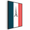 Poster - Graphic Eiffel Tower Against the French Flag