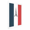 Poster - Graphic Eiffel Tower Against the French Flag