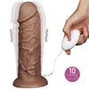 Dildo Realistico Marrone con Vibrazione KING XXL 26,6 cm