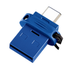 Memoria Pen Drive Verbatim Dual 32 Gb - Doppia interfaccia per porte USB Type-C e USB Type-A - Blu