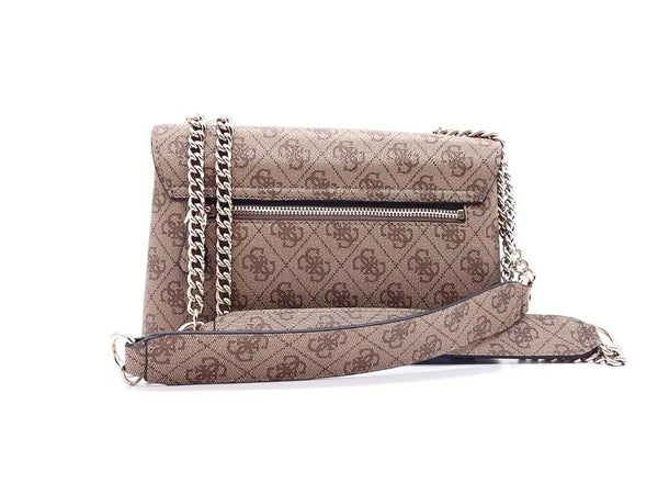 GUESS Borsa donna a tracolla ECO ERICA Latte Logo