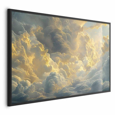 Poster - Last Breath of the Day: Clouds Illuminated by Evening Glow