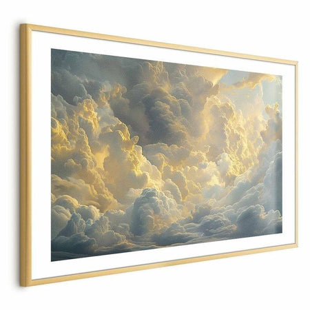 Poster - Last Breath of the Day: Clouds Illuminated by Evening Glow