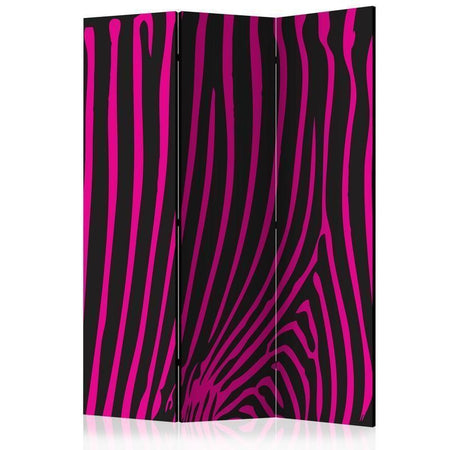 Paravento Zebra pattern (violet) [divisori da interno]