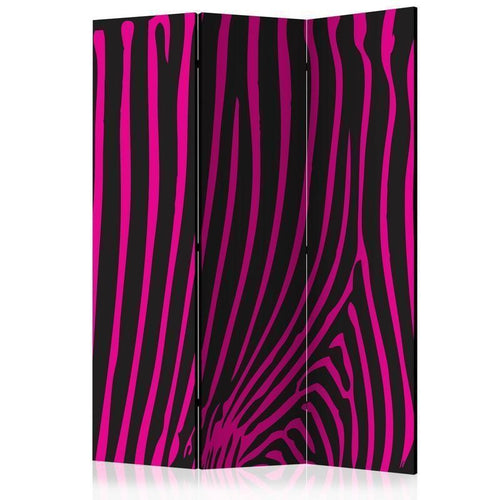 Paravento Zebra pattern (violet) [divisori da interno]