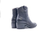 NeroGiardini Stivaletto texano donna pelle nera tacco medio zip