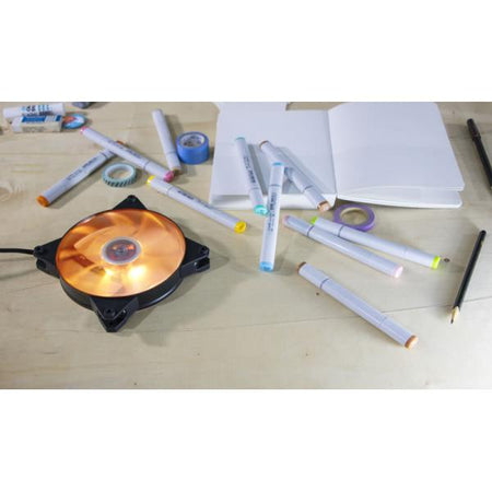 MasterFan Pro 140 Air Pressure RGB PACK- ventola 140mm LED- 500 ~ 800 RPM- 3in1 con controller RGB