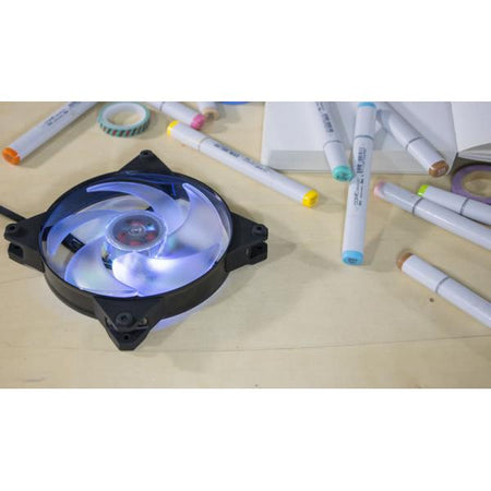 MasterFan Pro 140 Air Flow RGB PACK- ventola 140mm LED- 650 ~ 1500 RPM- 3in1 con controller RGB