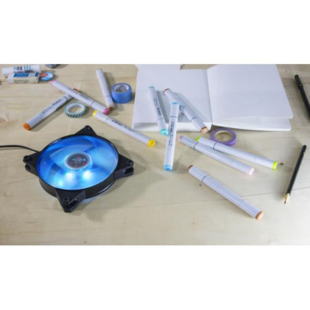 MasterFan Pro 140 Air Flow RGB PACK- ventola 140mm LED- 650 ~ 1500 RPM- 3in1 con controller RGB