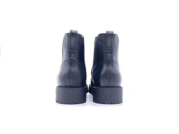 NeroGiardini Chelsea boots donna pelle nera fondo carrarmato