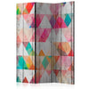 Paravento Rainbow Triangles [Room Dividers]
