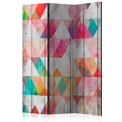 Paravento Rainbow Triangles [Room Dividers]