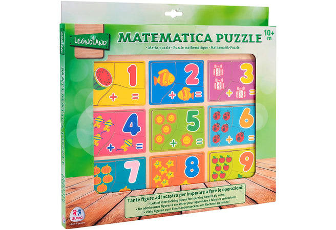 Matematica puzzle legno