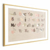 Poster - Beige Alphabet