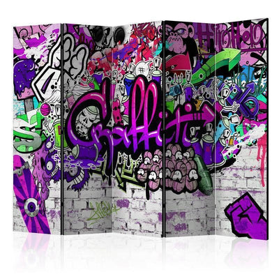 Paravento Purple Graffiti [divisori da interno]