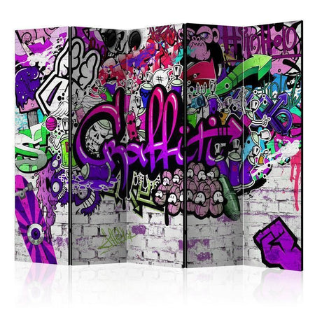 Paravento Purple Graffiti [divisori da interno]