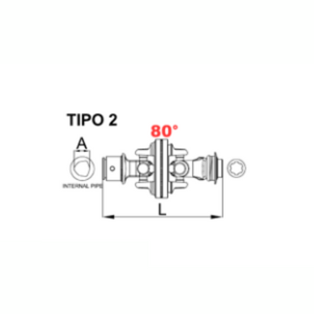 Corpo centrale per cardano omocinetico Ama cat.4