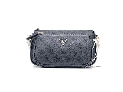 Guess borsa donna a tracolla doppia pochette nera