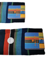 Calze lunghe uomo Gallo - Cotone superleggero - oltremare strisce multicolor