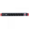 Multipresa 6 Posti da Rack 19'' con Interruttore 2xUSB Spina Italiana 1U