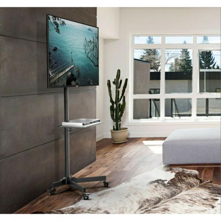 Supporto a Pavimento con Mensola Trolley TV LCD/LED/Plasma 23''-55''