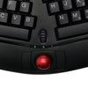 Adesso Tru-Form Media 3150 tastiera Universale RF Wireless QWERTY Inglese US Nero (WIRELESS ERGONOMIC TRACKBALL - KEYBOARD WKB-3150UB) - Versione UK