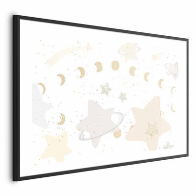 Poster - Moon and Stars