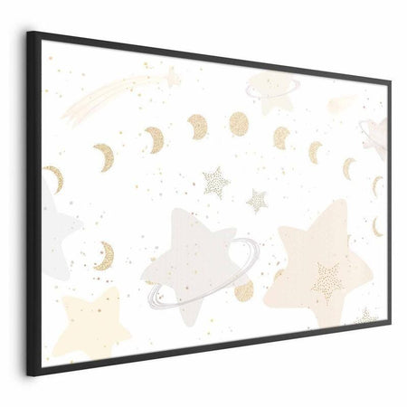 Poster - Moon and Stars
