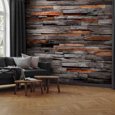 Fotomurale adesivo Cedar Smell (Grey and Brown)