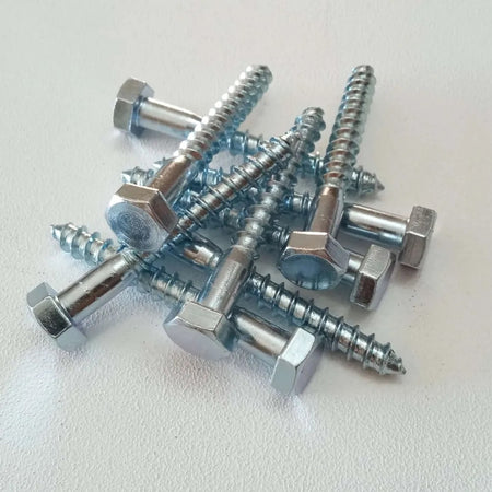 Vite 8x140mm - 50pz per legno mordente tirafondo testa esagonale TE