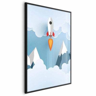 Poster - Rocket in the Clouds