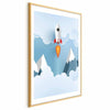 Poster - Rocket in the Clouds