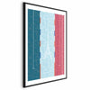Poster - Illustration of a Pool Against the French Flag