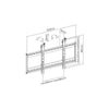 Supporto a muro per TV LED LCD 45-70'' per applicazioni videowall
