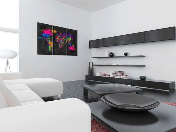 Quadri di sughero Mappa del Mondo [Cork Map]